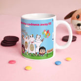 Jungle-Jalebi Hug Kids Coffee Mug, Blue-325 ML